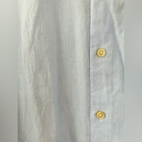 Ted Baked NWT Mens Fameus LS Stripe Shirt in Blue - Size 1 / XS - Picture 4 of 11